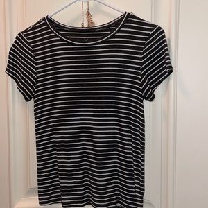 American Eagle Grey Striped Tshirt